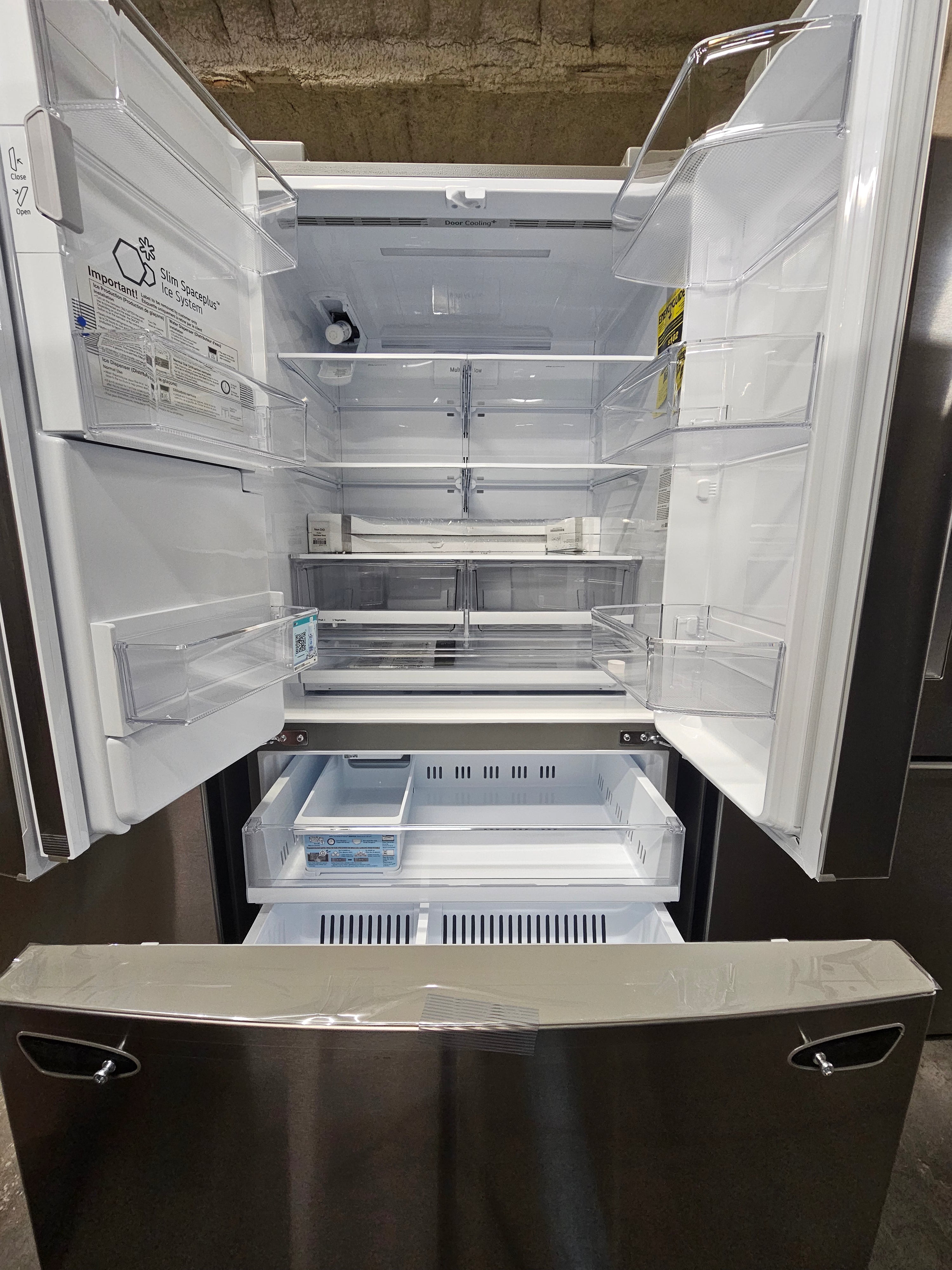 LG 27.7 Cu. Ft. French Door Smart Refrigerator with External Ice and Water Stainless Steel